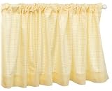 41C1J2D5D6L. SL160  Tadpoles Classic Gingham Rod Pocket Window Valance, Yellow
