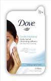Dove Gentle Exfoliating Daily Facial Cleansing Pillows, Case Pack (Twelve- 14 Count Pillows)