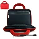 Kroo Red Cube Case Carrying Bag Sleeve for Acer Aspire One AOD250 (D250- 1165 1116 1151 1326 1924 1610 1706 1580 D250 1326) Black Blue 8.9 inch 10.1 inch Netbook Case + Determination Hand Strap