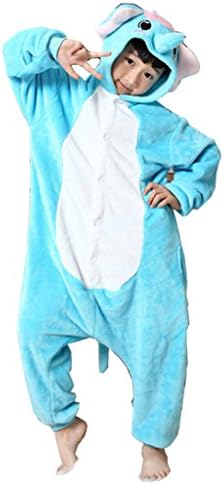 Ddwolf Kids Elephant Halloween Costume Onesie(blue,3T)