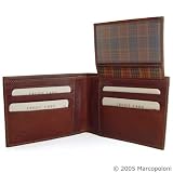 Apparel : Men's Leather Wallet with Privacy ID Flap - Handmade in Italy