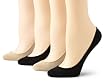 Hue Women's 4 Pair Pack Hidden Cotton Liner Socks