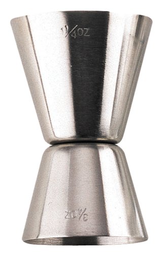 Pedrini Black & Satin Stainless Steel Double Jigger