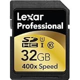 Lexar Professional 400x 32GB SDHC UHS-I Flash Memory Card LSD32GCTBNA400