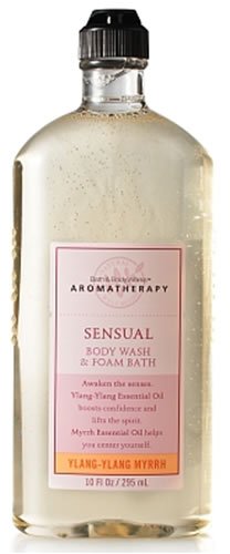 Bath & Body Works Aromatherapy Ylang-Ylang Myrrh Sensual Body Wash and Foam Bath 10 fl oz (295 ml)