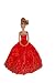 Ballkleid: Magic in red (ohne Puppe)