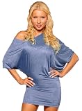 Off Shoulder Kimono Sleeve Club Party Tunic Mini Dress