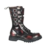ATTACK-10 10 Eyelette Calf Boot W/ 4 Buckles