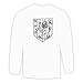Long Sleeve T-shirt with black and white, lion, symbol, Estonia, sign, Europe, emblem, shield, coat of arms, crown, flag, floral, animal