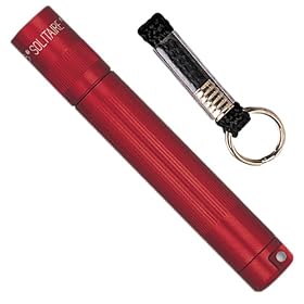 MAGLITE K3A036 AAA Solitaire Flashlight, Red