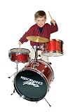 Performance Plus 3 Piece Jr. Childs Drum Set (Red) and Free All Together Now CD