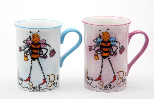 Best Cheap Appletree 4-1/8-Inch Porcelain Bee Mug, Set of 2