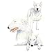White Bull Terrier Night Light