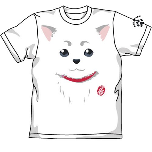 銀魂 定春フェイスTシャツ ホワイト サイズ:S
