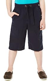 Linen Blend Ribbed Waistband Drawstring Shorts