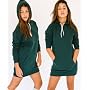 American Apparel California Fleece Pullover Raglan Hoody Dress