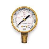 Hobart 770125 Oxy/Acet,Gauge High Pressure,Psi/Apa,Lp/Acetylene