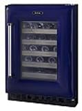 AGA AWC24BLU 24 Wine Cellar with 54 Bottles Capacity, Accomodates Magnums, 6 Glide-Out Wine Racks and Quiet 440BTU Compressor: Blue