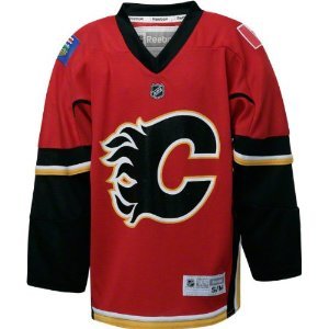 Reebok Calgary Flames Youth Replica Home Jersey