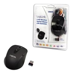 LogiLink schnurlose optische Mini Notebook Maus schwarz
