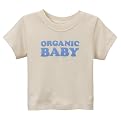 Under the Canopy Organic Baby Tee - Natural/ Blue