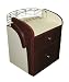 Maribel Accessory Cart - Cream/Wood