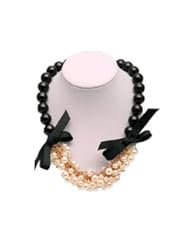Fashion Short Sweater Chain Clothes Pearl Necklace Evening Dress