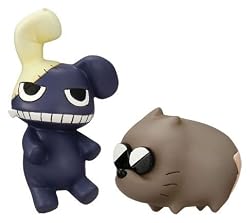 Official Eyeup Gurren Lagann Mini Figure Cell Phone Strap with Loop - 2" Buta & Yakuza Usagi (Japanese Import)