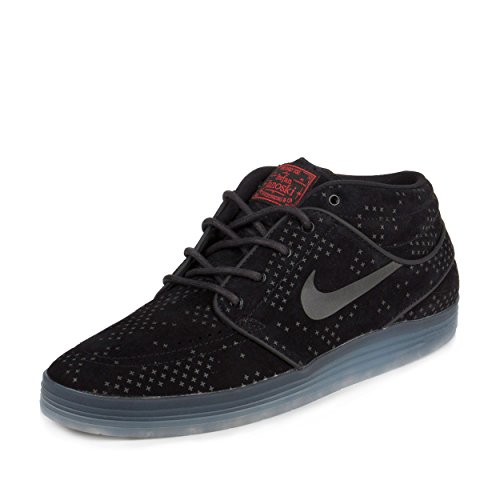 Nike Mens Lunar Stefan Janoski Mid Flash Black/Clear/Black