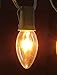 25 Pack 7 Watt C9 Clear Incandescent Light Bulb, Intermediate Base