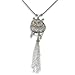 Ladies Silver 30-Inch Lovely Citrine & Blue title=