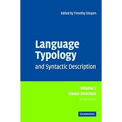 【クリックで詳細表示】Language Typology And Syntactic Description Second Edition Set [ペーパーバック]
