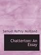 Chatterton : an essay