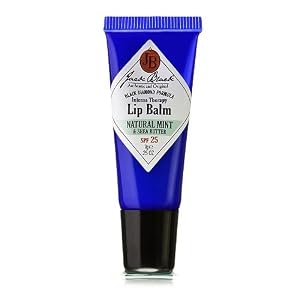 Jack Black Intense Therapy Lip Balm SPF 25 with Natural Mint and Shea Butter .25 oz (7 g) by 