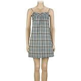 FULL TILT Plaid Jumper Dress - Teal/Grey/Black
