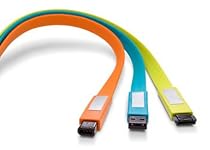 LaCie 130851 FireWire 800 to FireWire 800 Flat Cable (Orange)