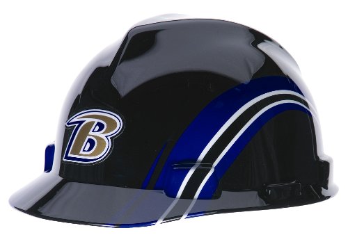 MSA Safety 10098026 NFL Baltimore Ravens V-Gard Hard Hat
