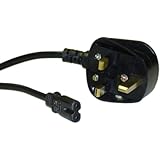 CableWholesale 6-Feet England/UK Power Cord for Notebook, Non-Polarized with Fuse (10W1-13406)
