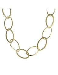 14KT Yellow Mixed Links Necklaces Length = 24