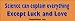 Science Can Explain Everything Except Luck and Love - Funny Bumper Stickers (Medium 1...