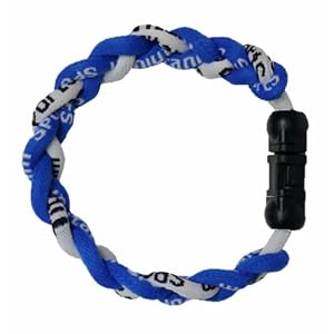 6"L Energy Bracelet in Blue and White Color