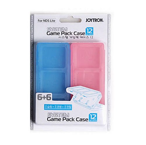 Nintendo DS Lite Joytron System Game Pack Case 12 (6+6) Blue & Pink