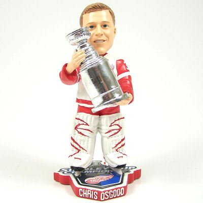 Buy DETROIT RED WINGS CHRIS OSGOOD STANLEY CUP BOBBLEHEAD BOBBLE by Forever Collectibles