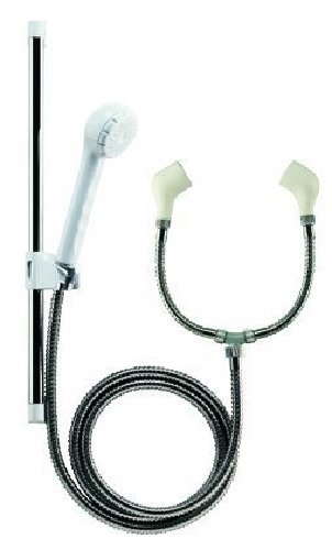 Croydex Push-Fit Bath Shower Set, White