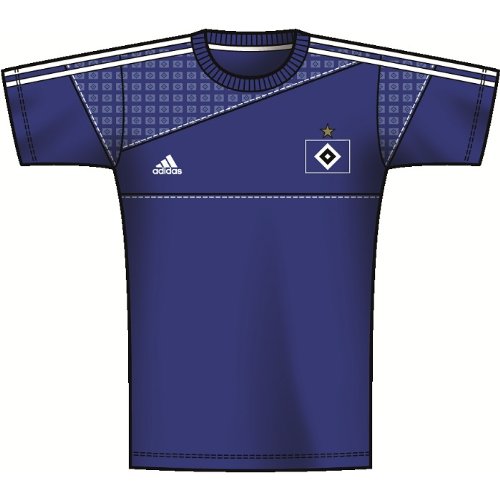 ADIDAS T-Shirt Hamburger SV M�nner - blau - L