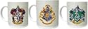HARRY POTTER Book Movie Set of 3 Hogwarts Gryfinndor Slytherin COFFEE MUGS