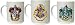 HARRY POTTER Book Movie Set of 3 Hogwarts Gryfinndor Slytherin COFFEE MUGS