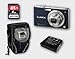 Panasonic Lumix DMC-FX35 Bleu - PACk - Etui Bilora 1160 - Batterie Photoprimus CGA-S008 - Carte memoire SDHC 4GB Classe 6