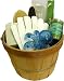 Deluxe Spa Beauty Gift Basket -Super Rich ,Holidays,Corporate Gift Contains:100% Cotton Moisture Glove, Relax Eye Mask, Boar Bristle Body Brush,Pumice Stone,hand-held Massager,Aromatherapy Candle and Pedicure Wand,Free Shipping, see details