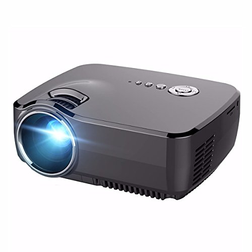 Mini projector, elegiant hd movie portable projectors 1200 lumens…